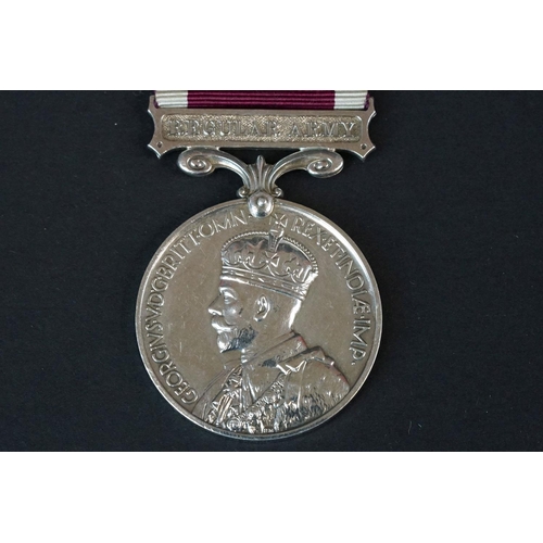 17 - A Full Size British George V Army Long Service And Good Conduct Medal, Named And Issued To No.184867... 