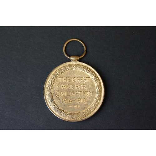 23 - A Full Size British World War One Great War Of Civilisation Victory Medal Named And Issued To No.873... 