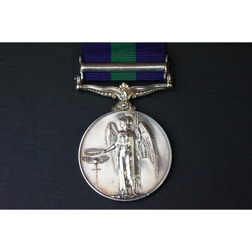 27 - A Full Size British George VI General Service Medal With Malaya Cast, Named And Issued To No.1904672... 