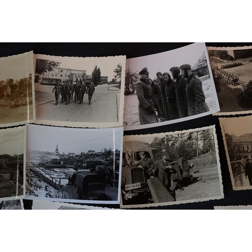 28 - A Collection Of Approx 35 Original World War Two German Photographs To Include Images Of Soldiers, V... 