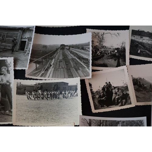 28 - A Collection Of Approx 35 Original World War Two German Photographs To Include Images Of Soldiers, V... 