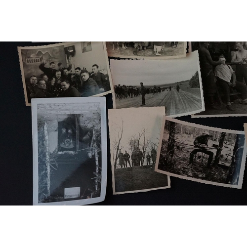 28 - A Collection Of Approx 35 Original World War Two German Photographs To Include Images Of Soldiers, V... 