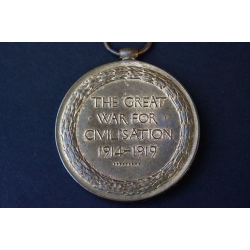 33 - A Full Size British World War One Medal Pair To Include The Great War Of Civilisation Victory Medal ... 