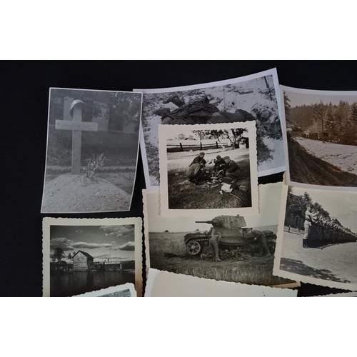 38 - A Collection Of Approx 35 Original World War Two German Photographs To Include Images Of Soldiers, V... 