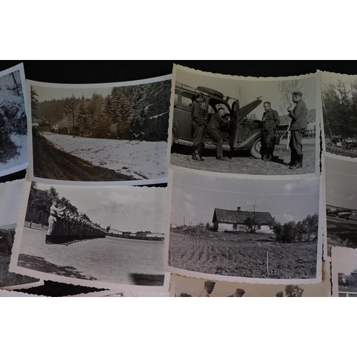 38 - A Collection Of Approx 35 Original World War Two German Photographs To Include Images Of Soldiers, V... 