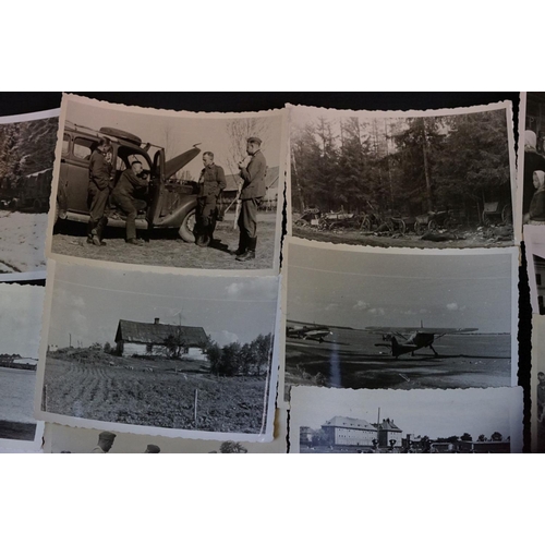 38 - A Collection Of Approx 35 Original World War Two German Photographs To Include Images Of Soldiers, V... 