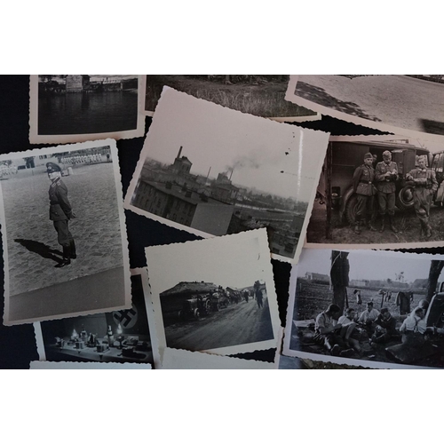 38 - A Collection Of Approx 35 Original World War Two German Photographs To Include Images Of Soldiers, V... 