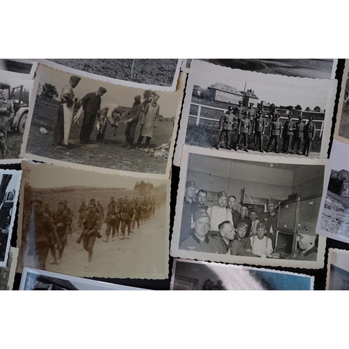 38 - A Collection Of Approx 35 Original World War Two German Photographs To Include Images Of Soldiers, V... 