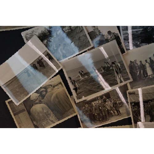 41 - A Collection Of Approx 35 Original World War Two German Photographs To Include Images Of Soldiers, V... 