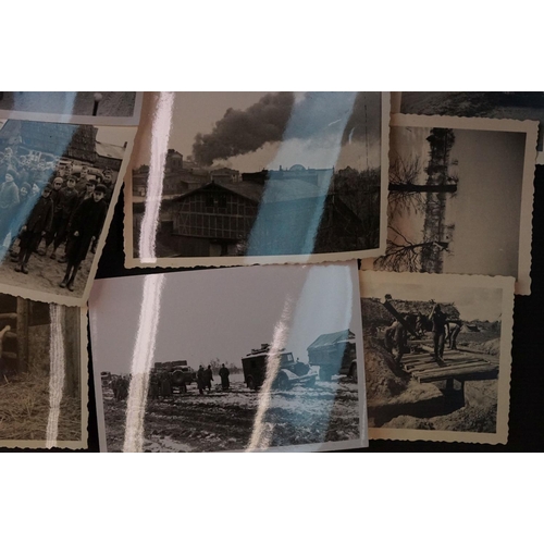 41 - A Collection Of Approx 35 Original World War Two German Photographs To Include Images Of Soldiers, V... 