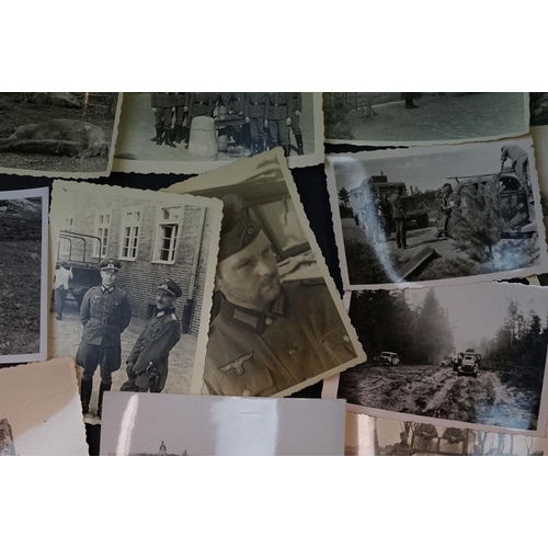 41 - A Collection Of Approx 35 Original World War Two German Photographs To Include Images Of Soldiers, V... 