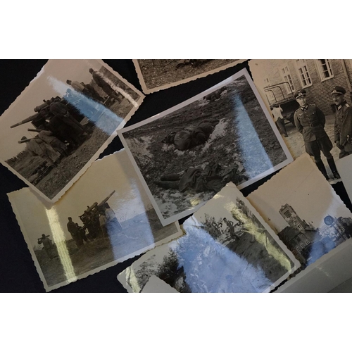 41 - A Collection Of Approx 35 Original World War Two German Photographs To Include Images Of Soldiers, V... 