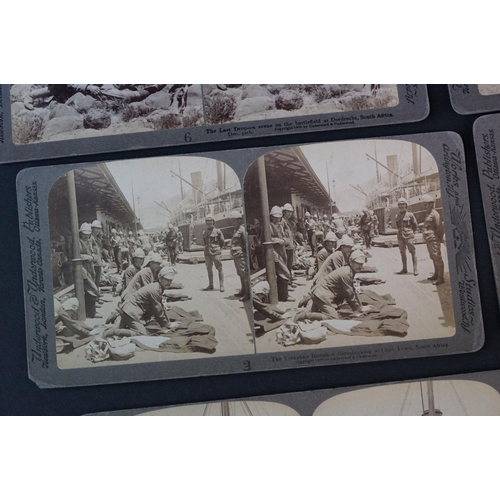 44 - A Collection Of Over Fifty Boer War Stereoscope Photograph Slides.