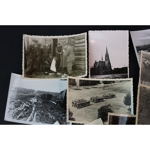 57 - A Collection Of Approx 35 Original World War Two German Photographs To Include Images Of Soldiers, V... 