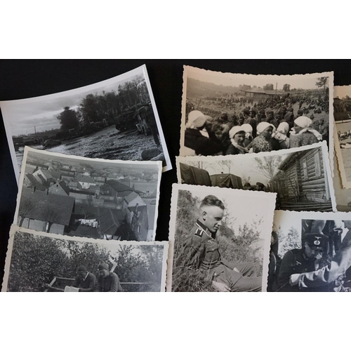 57 - A Collection Of Approx 35 Original World War Two German Photographs To Include Images Of Soldiers, V... 