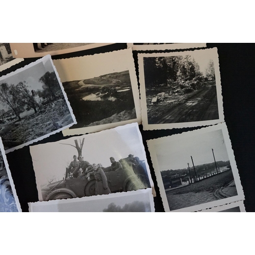 59 - A Collection Of Approx 35 Original World War Two German Photographs To Include Images Of Soldiers, V... 