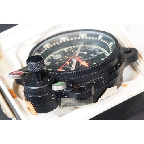 65 - A BUND Sinn Typ NaBo 17 ZM Aircraft Instrument Clock Chronograph, Manual Winding Mechanical Movement... 