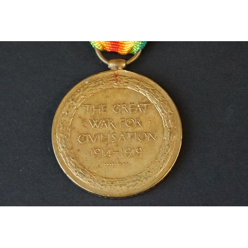 70 - A Full Size British World War One Great War Of Civilisation Victory Medal Named And Issued To No.633... 