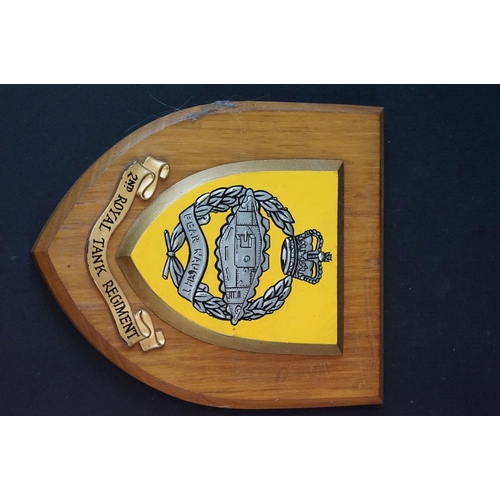 100 - A Collection Of Four British Military Wall Plaques To Include The Royal Electrical And Mechanical En... 