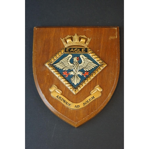 100 - A Collection Of Four British Military Wall Plaques To Include The Royal Electrical And Mechanical En... 