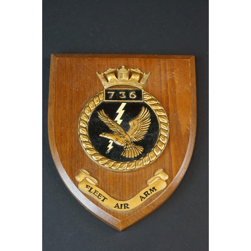 100 - A Collection Of Four British Military Wall Plaques To Include The Royal Electrical And Mechanical En... 