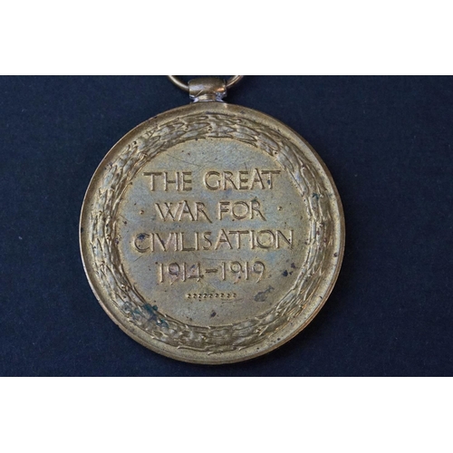 103 - A Full Size British World War One Medal Pair To Include The Great War Of Civilisation Victory Medal ... 