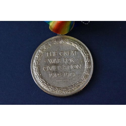 109 - A Full Size British World War One Great War Of Civilisation Victory Medal, Named And Issued To No.21... 