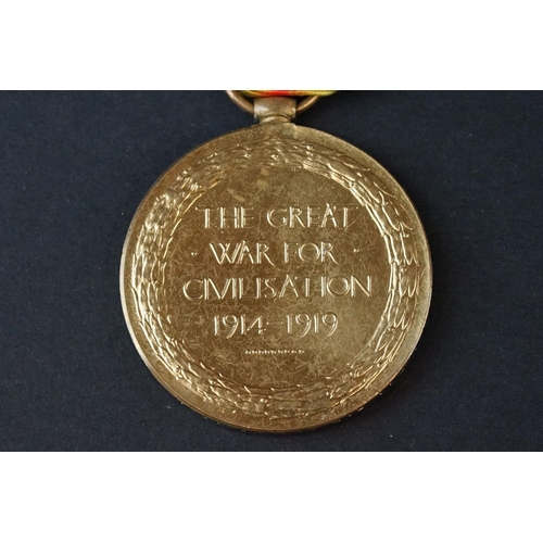 110 - A Full Size British World War One Great War Of Civilisation Victory Medal, Named And Issued To No.B-... 