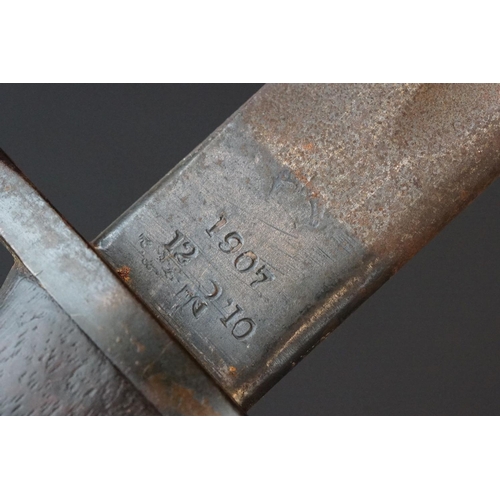 111 - A British World War One 1907 Pattern Bayonet, Good Clear Proof Markings To The Blade Together With T... 