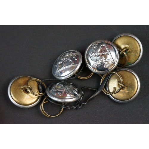 116 - A Small Collection Of Military Collectables To Include Buttons And Cap Badges.