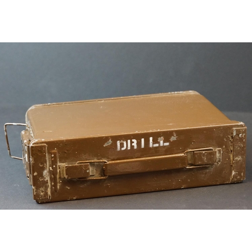 117 - A British Military 7.62mm Ammunition Box Complete With Drill Rounds.