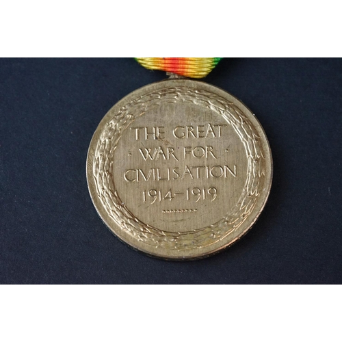 119 - A Full Size British World War One Great War Of Civilisation Victory Medal, Named And Issued To No.23... 