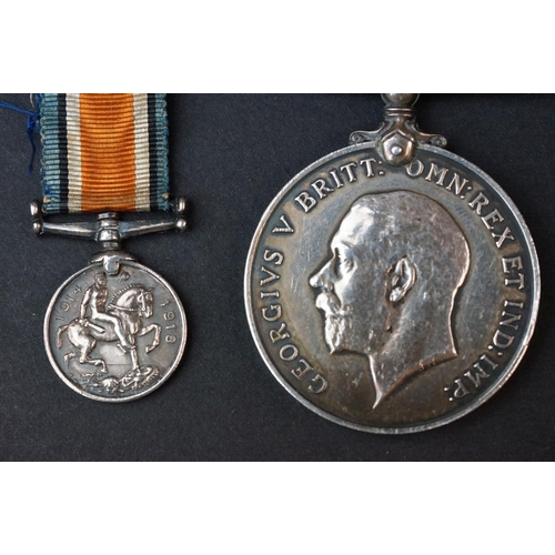 122 - A Full Size British World War One Medal Pair To Include The Great War Of Civilisation Victory Medal ... 