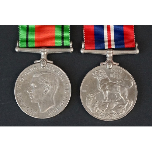 124 - A Full Size British World War Two Medal Group Of Four To Include The 1939-1945 British War Medal, Th... 