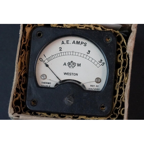 125 - A British World War Two 1943 Dated Ammeter Ref. No.10A/12162 In Original Issue Box.