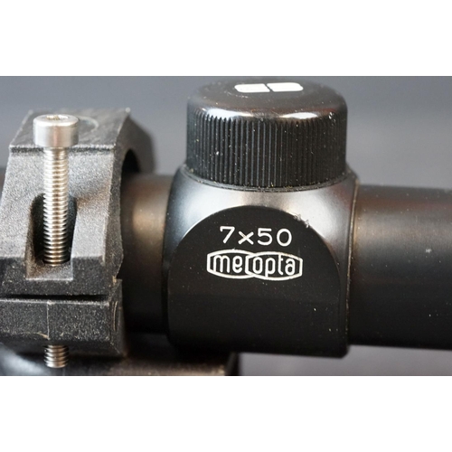 128 - A Meopta 7x50 Telescopic Gun Sight / Scope, Made In The Czech Republic, Serial No.51762.