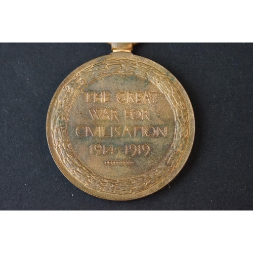 132 - A Full Size British World War One Medal Pair To Include The Great War Of Civilisation Victory Medal ... 