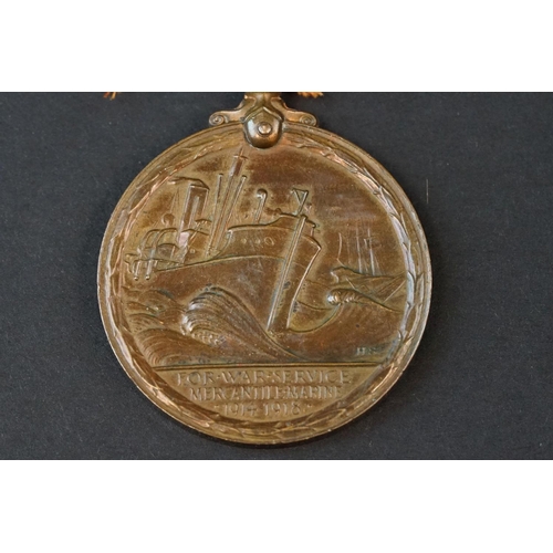 135 - A Full Size British World War One Mercantile Marine For War Service 1914-1918 Medal, Named And Issue... 