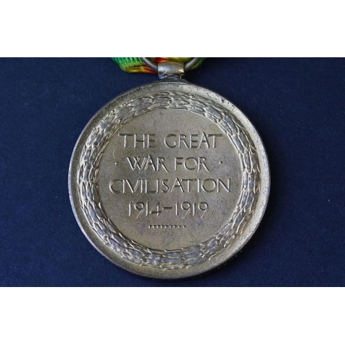 148 - A Full Size British World War One Medal Trio To Include The Great War Of Civilisation Victory Medal,... 