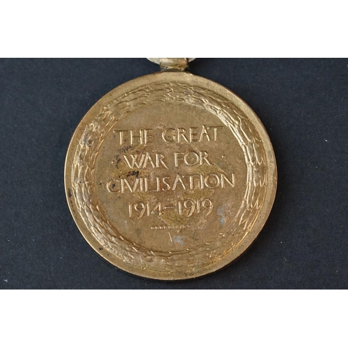 152 - A Full Size British World War One Medal Trio To Include The Great War Of Civilisation Victory Medal,... 