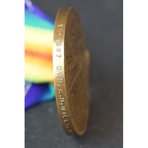 152 - A Full Size British World War One Medal Trio To Include The Great War Of Civilisation Victory Medal,... 