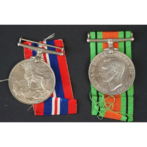 173 - A Full Size World War Two Medal Group Of Five To Include The 1939-1945 British War Medal, The Defenc... 