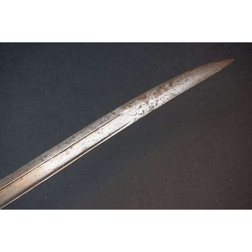 179 - A French Chassepot M1866 Sword Bayonet And Scabbard, This Is The French Yataghan Curved Sword Bayone... 