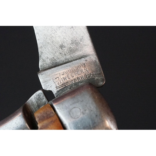 84 - Two Vintage Jack Knives To Include A Military Issued Example With Broad Arrow Mark.