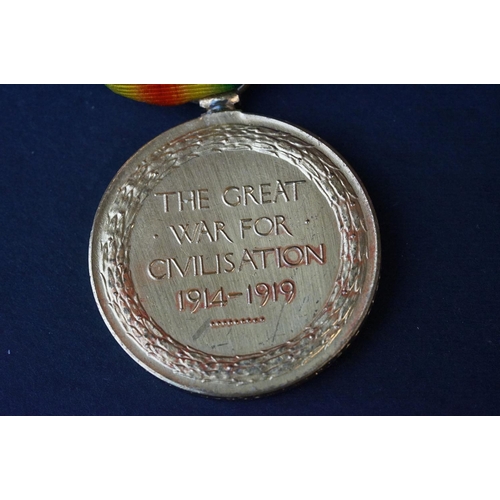 86 - A Full Size British World War One Medal Pair To Include The Great War Of Civilisation Victory Medal ... 