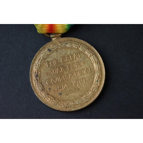 87 - A Full Size British World War One Medal Pair To Include The Great War Of Civilisation Victory Medal ... 