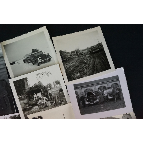 93 - A Collection Of Approx 35 Original World War Two German Photographs To Include Images Of Soldiers, V... 