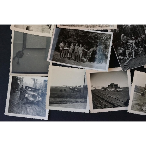 93 - A Collection Of Approx 35 Original World War Two German Photographs To Include Images Of Soldiers, V... 