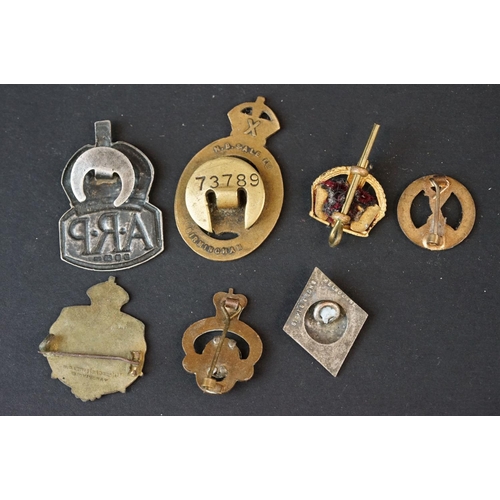 97 - A Small Group Of Mixed Military Collectables To Include Musket Balls, A Hallmarked Silver A.R.P. War... 