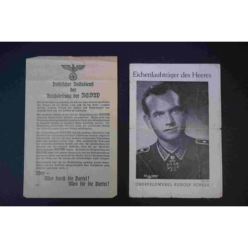 190 - A Collection Of World War Two Ephemera To Include Framed Pictures, Postcards And Documents.